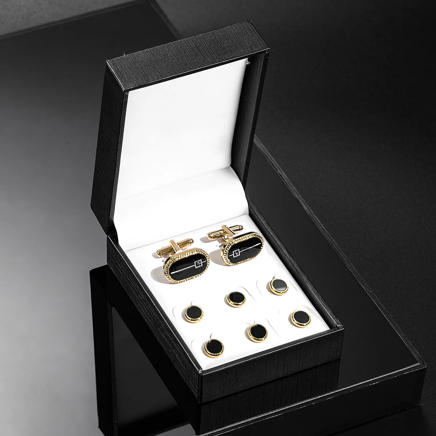 Wedding Cufflinks And Studs Set French Shirt Cufflinks Button Covers Cufflinks For Mens Gifts Tie Clips Classic Men Accessories 260626