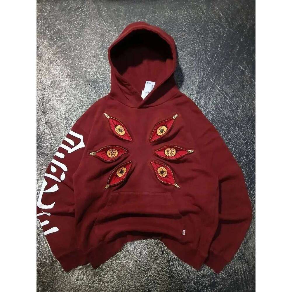 Y2K Harajuku Kokushibo Six Eye Oversized Hoodies anime Gothic Streetwear Men Women Casual Fashion Clothing pullover Sweatshirt W260626 - view 3
