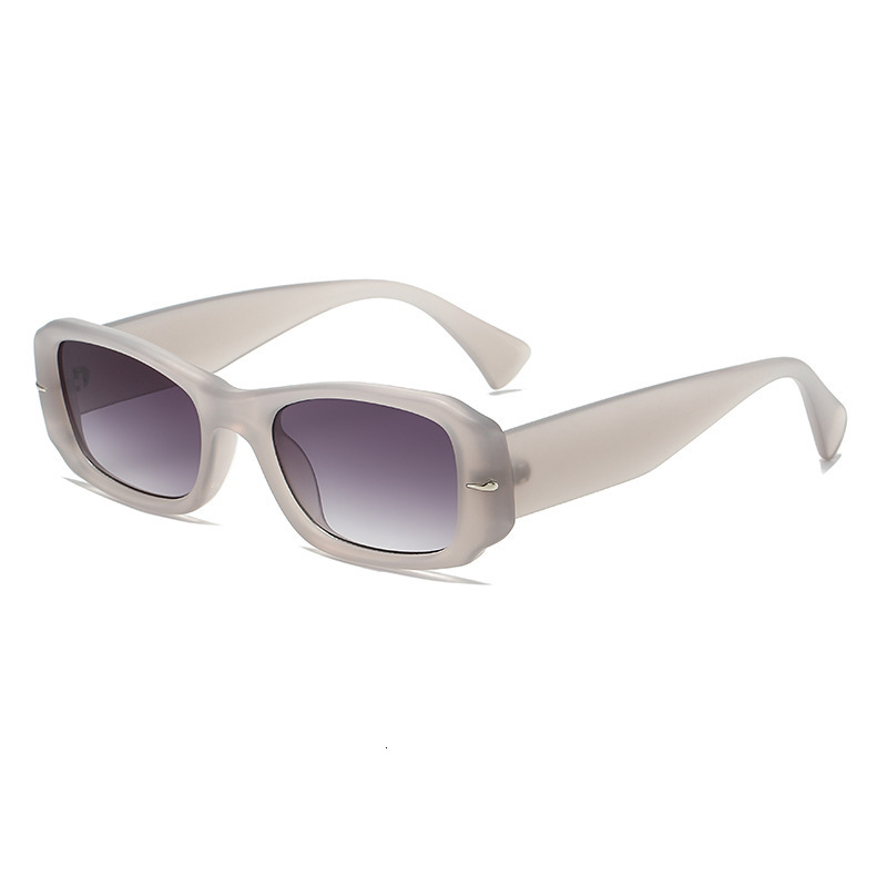 New Style Rivet Square Fashionable And Trendy Ins-Style Face-Slimming Sunglasses, Avant-Garde Retro Colorful Sunglasses - view 5