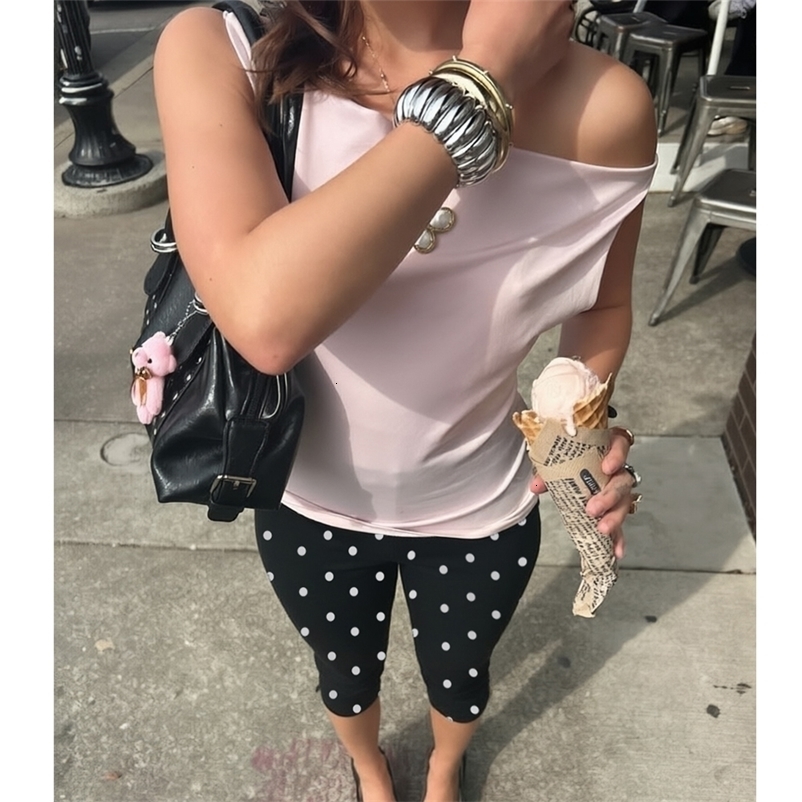Low Rise Split Hem 3/4 Length Skinny Pants Women Solid Fold Over Leggings Casual Summer Streetwear Yoga Pants 260625 - view 6