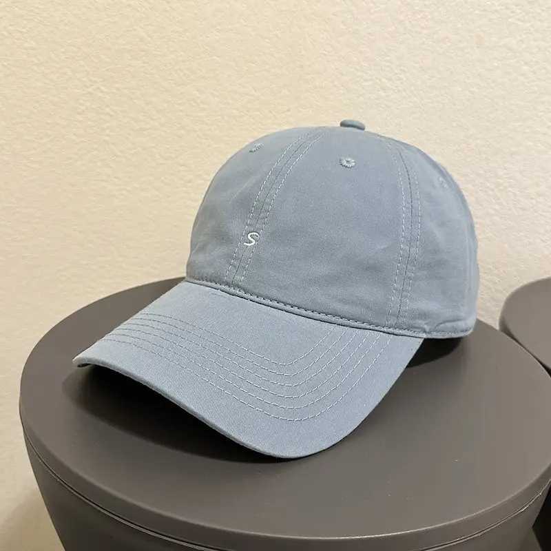 Slimming Baseball Korean Face Style S Embroidery Adjustable Unisex Sun Hat Summer 2026 Daily Casual Ins Trendy Birthday Gift M260626 - view 7
