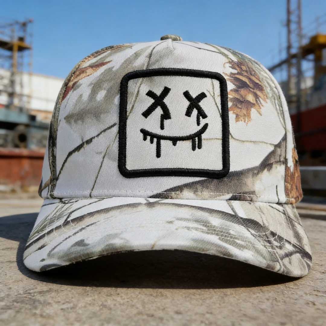 unique Fashionable camouflage hat with embroidery design - stand out in summer style ideal for casual outings paired with swim M260626 - view 3