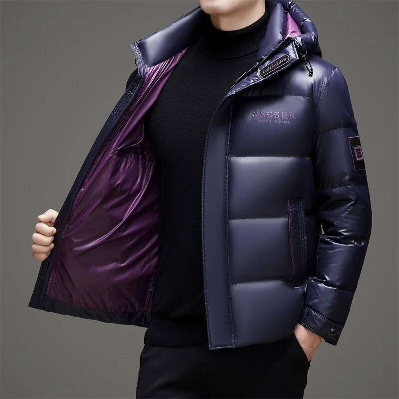 Real Good 90% White Parkas 2025 Winter Men Thermal Warm Hooded Jacket Trendy Bright Color Duck Down Puffer Coat W260626 - view 7