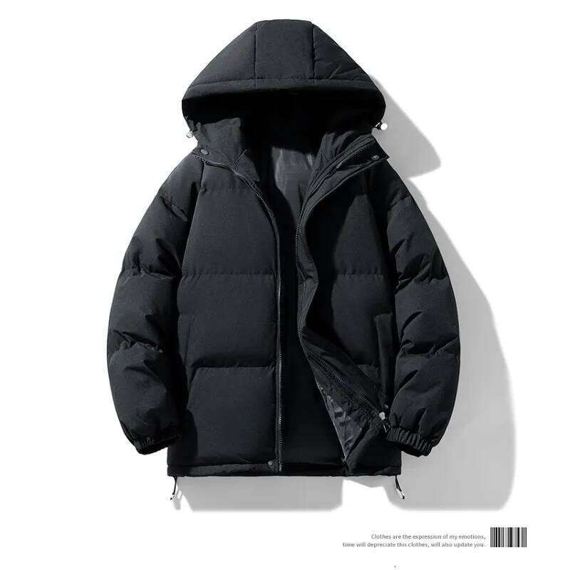 Winter Hiking Camping with Thick Hat Trendy Versatile Neutral Jacket Outdoor Windproof Breathable Warm Cotton Clothing W260626