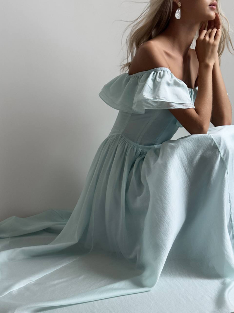 Women's 2026 Summer Maxi Dress Casual Sleeveless Ruffle Beach Long Dresses SF069 - view 6