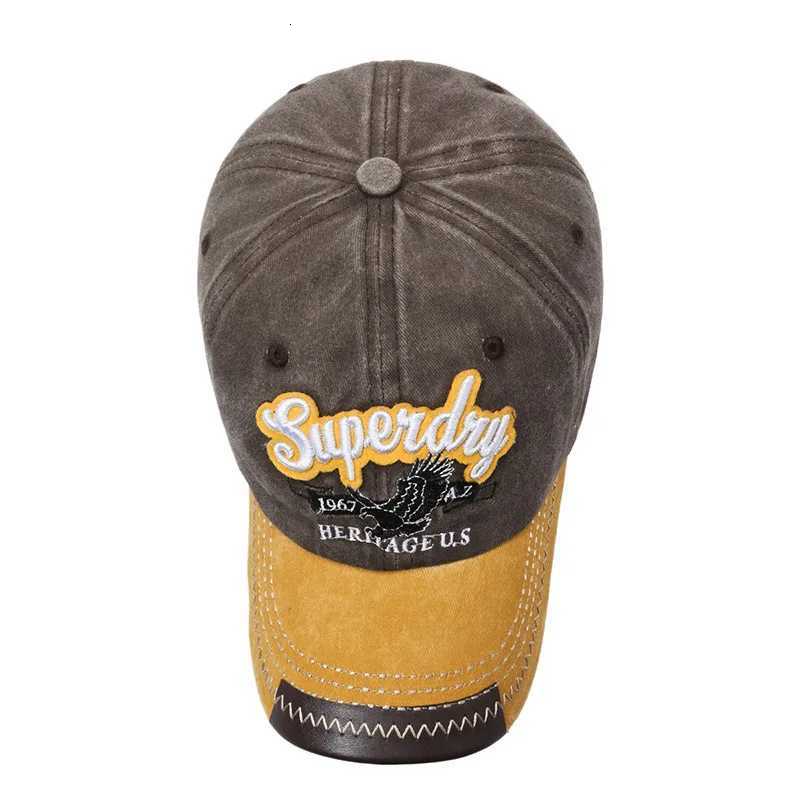 Washed Cotton Unisex Baseball Sporty - Stylish THE BLACK Letter Embroidery Casual Sunshade for Outdoor Sports M260626 - view 6