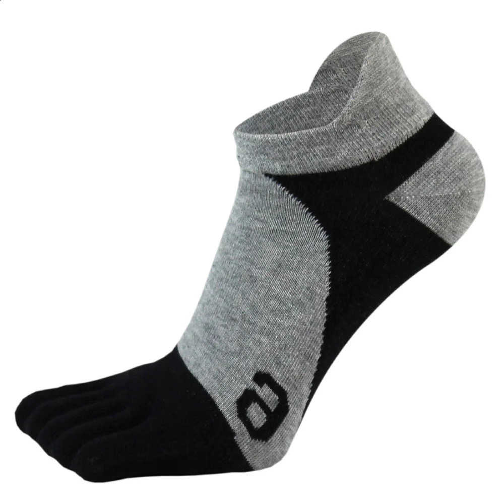 14 Pairs Cotton Toe Boat Socks Man Solid Compression Mesh Breathable SweatAbsorbing Sport Fitness Casual 5 Finger Ankle 260622 - view 6