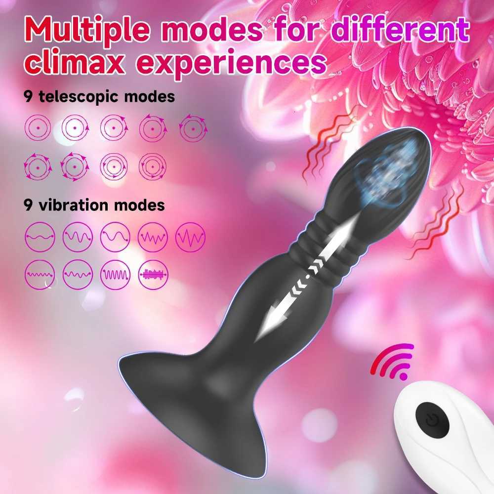 App Anal Butt Plug Bluetooth Vibrator G-Spot Dildos Thrusting Prostate Massager Strong Suction Cup Sex Toys For Women Sexmachine M260626 - view 3