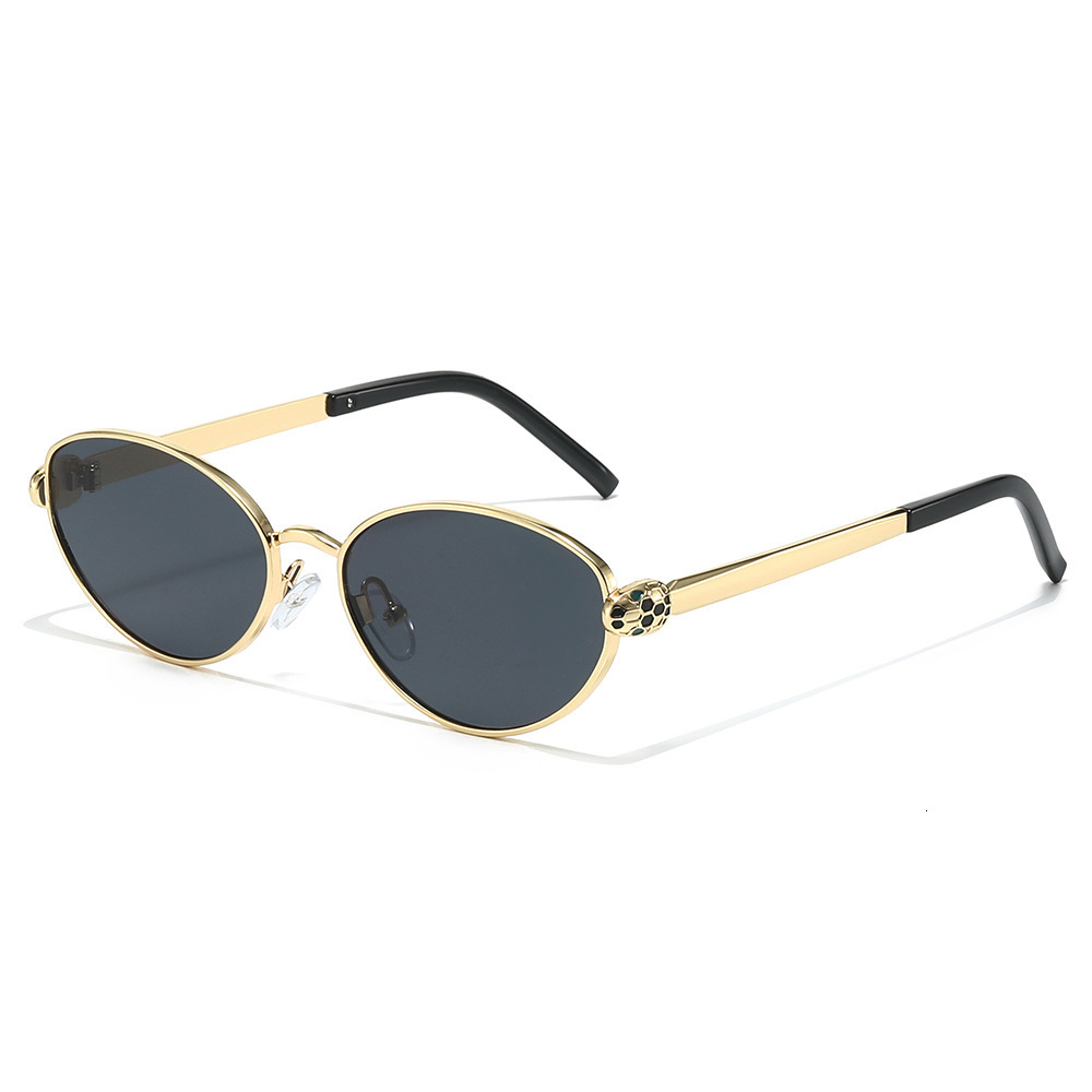 2026 New Vintage Fashion Style High-End For Men And Women, Snake Head Cat Eye Light Luxury Metal Sunglasses - view 1