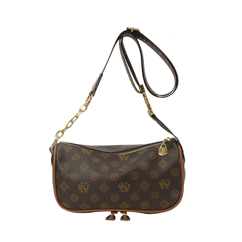 Women Vintage Print Cylinder Messenger Bag Wide Adjustable Strap Small Barrel Crossbody Shoulder Purse Daily Casual Handbag - view 6
