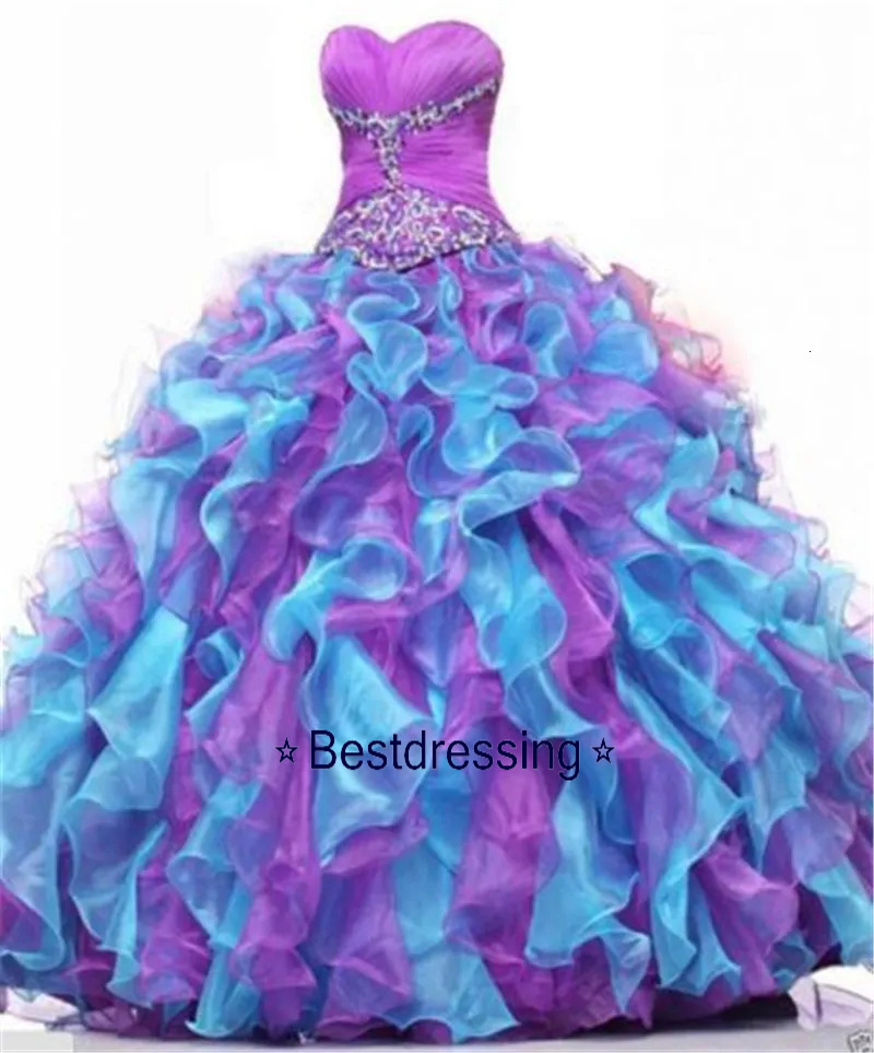 2020 New Hot Ball Quinceanera Dresses Crystals For 15 Years Sweet 16 Plus Size Pageant Prom Party Gown Qc1058 Bd626