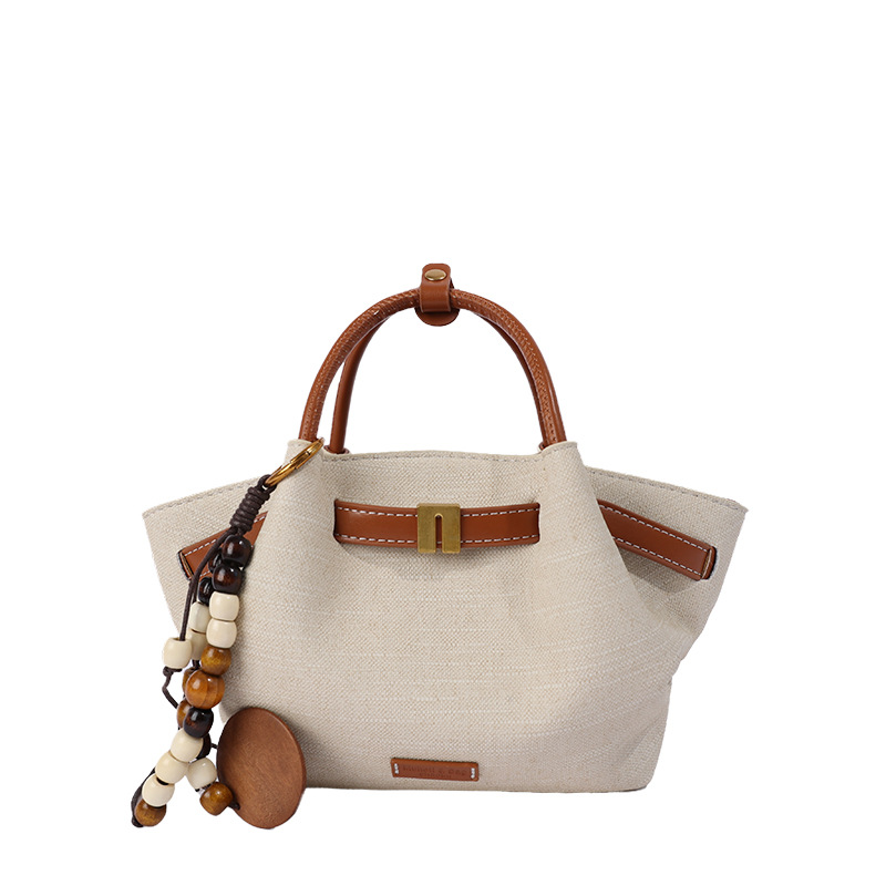 High-End Color Block Basket Bag, Casual Commuter Versatile Crossbody Purse, Fashion Trendy Bucket Handbag - view 6