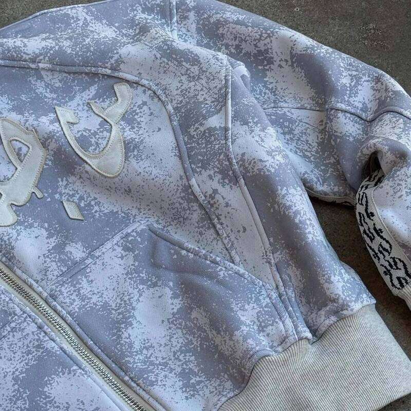 Autumn light color loose classic style 2025 new elastic zipper camouflage casual high-end hip-hop street jacket W260626 - view 6