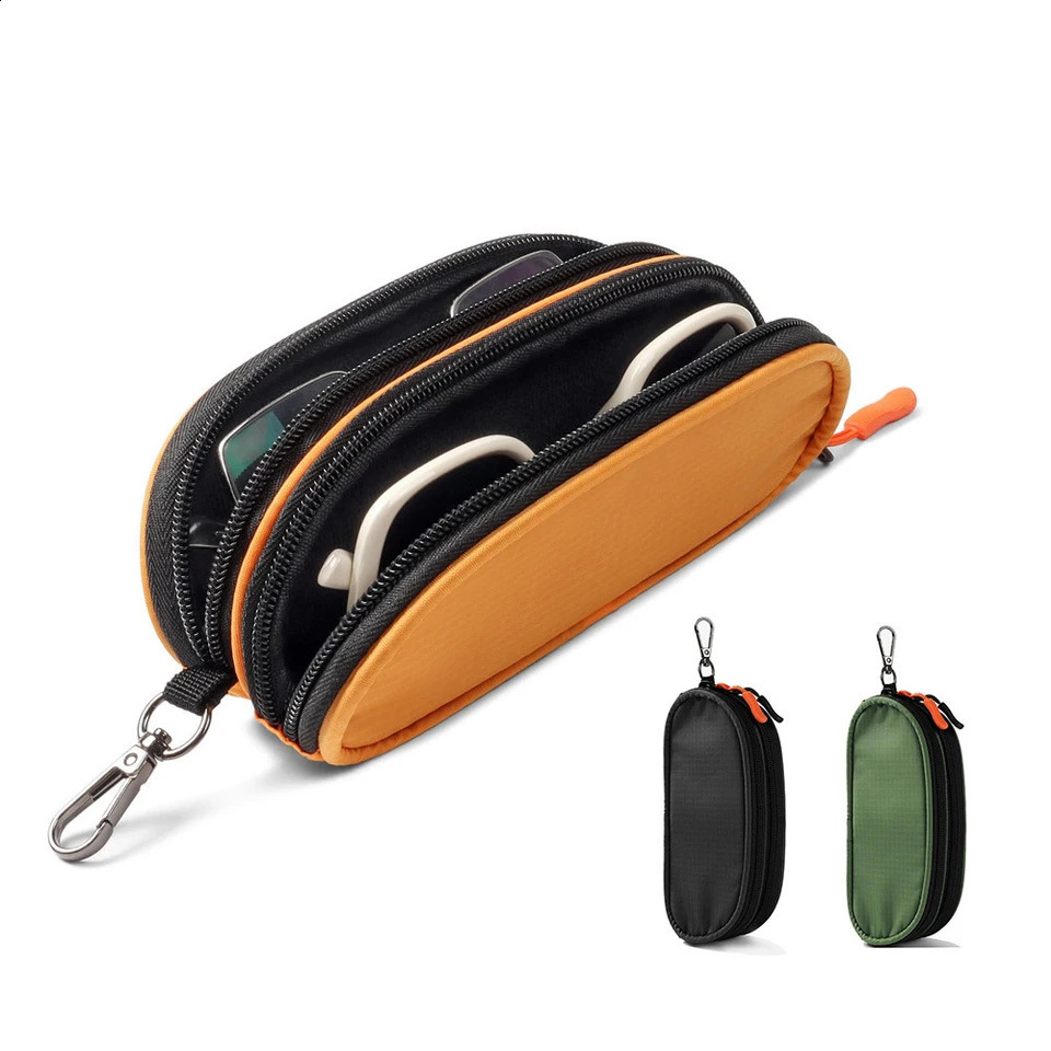 Double Layer Sunglasses Case Glasses Organizer Waterproof Portable Travel Bag Multi-Functional Storage Box Business Trips 260625 - view 3