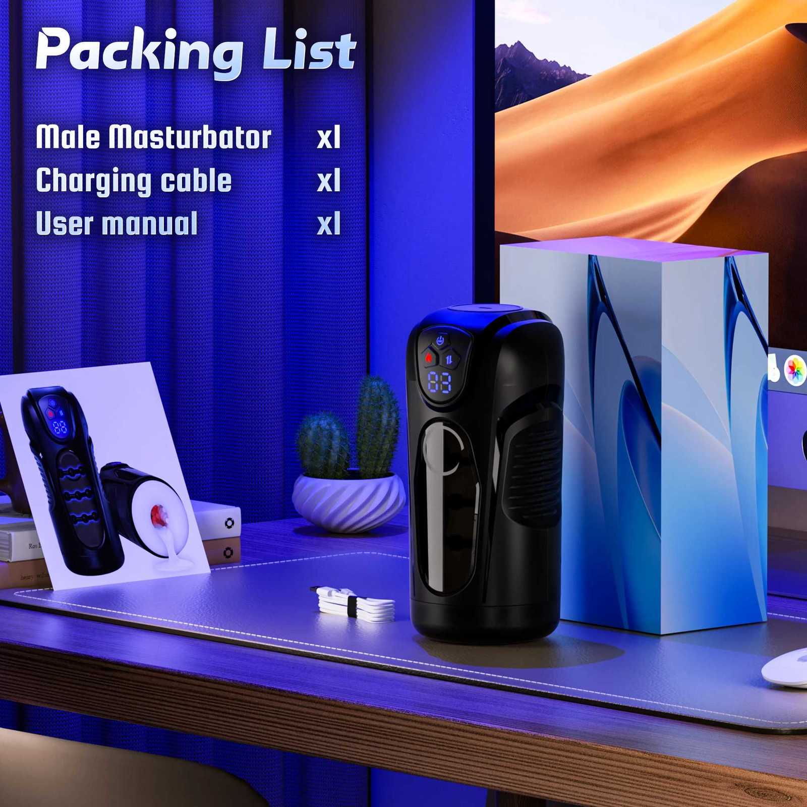 Masturbator 2026 Automatic Male Thrusting Blowjob Machine Vibration Masturbation Cup Stroker Pocket Pussy Adult Sex Toys for Men M260626 - view 7