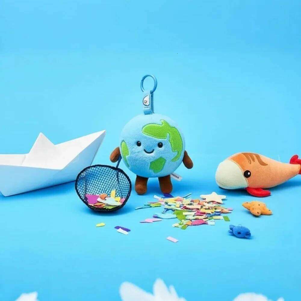 Earth Doll, Bag Pendant, Hanging Ornament, Cute Plush Toy Keychain, Call for Environmental Protection 26Y0626 - view 3