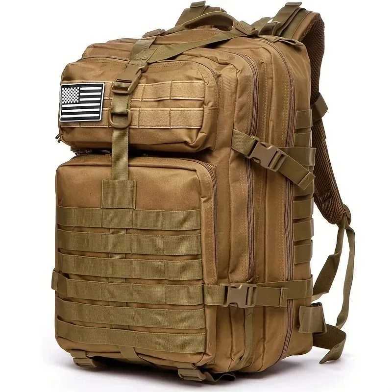 Heavy Military Backpack Resistant and Duty 3 Day MOLLE Bug Out BagGift outdoor multi-functional carabinerGive a camera bag M260626 - view 5