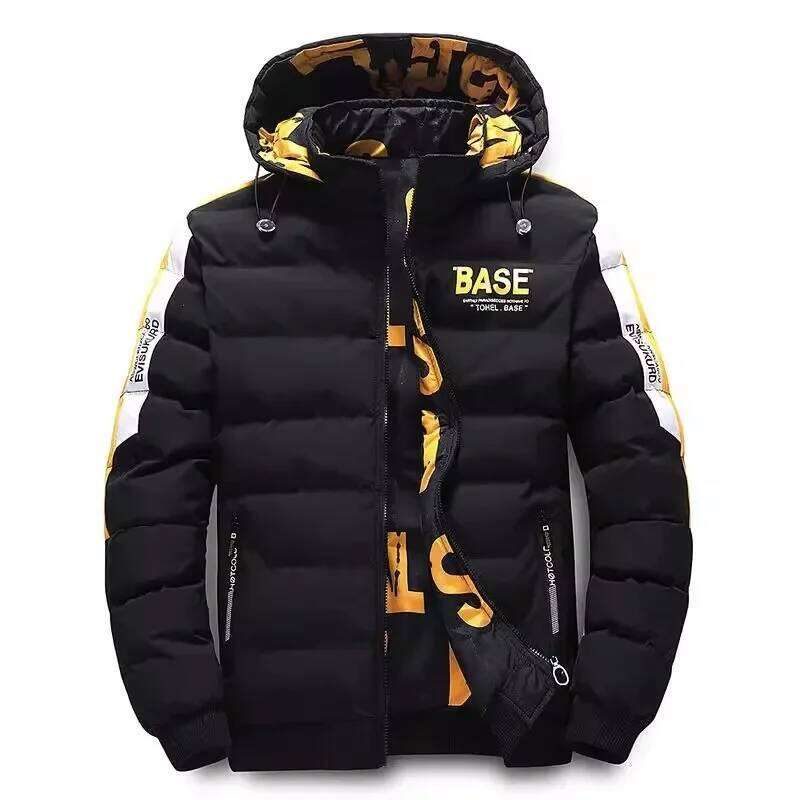 Men Autumn Winter Cotton Warm Comfortable Padded Thickened Down Jacket 2025 New Double-Sided Clothes Removable Cap M-6XL J260626 - view 6