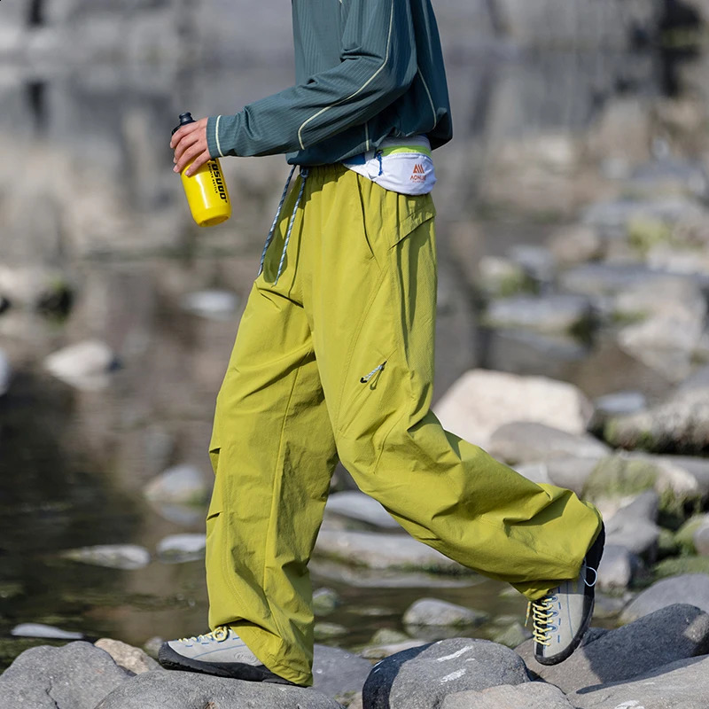 CHRLCK Mens Waterproof Hiking Pants Quick Dry Windproof Outdoor Trousers Women Multi Pockets Cargo Camping Fishing 260625