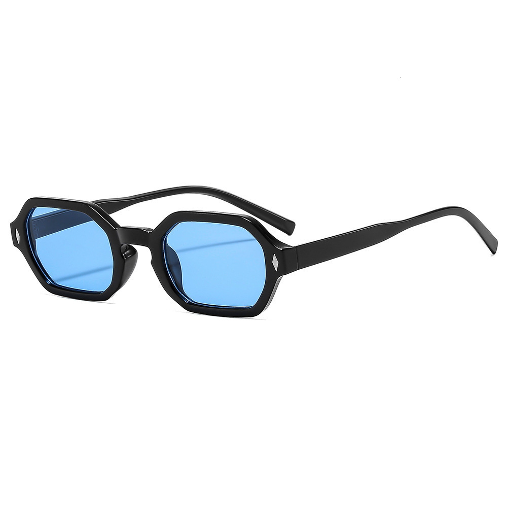 New Polygonal Small-Frame Sunglasses, Retro Trendy European And American Fashion, High-End Sun Protection Vacation Sunglasses For Women - view 5