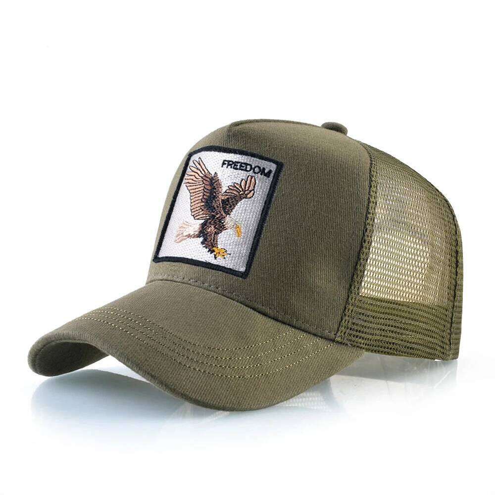 Fashion Trucker Caps With Embroidery Goat Patch Four Seasons Snapback Baseball Cap For Men Women Adjustable Visor Hat W260626 - view 4