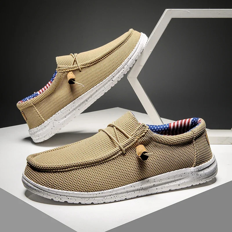 Canvas Loafers Comfortable Walking Flats for Man Non Slip Soft Moccasins Sneakers Summer loafers Men Casual Shoes Slip on 260626 - view 4