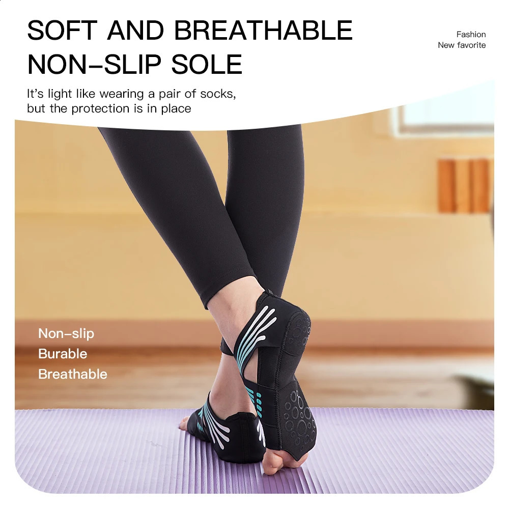 Professional Non-slip Gym Yoga Shoes Flat Soft Anti-slip Sole Ballet Fitness Dance Shoes Pilates Yoga Shoes Socks 260626 - view 4