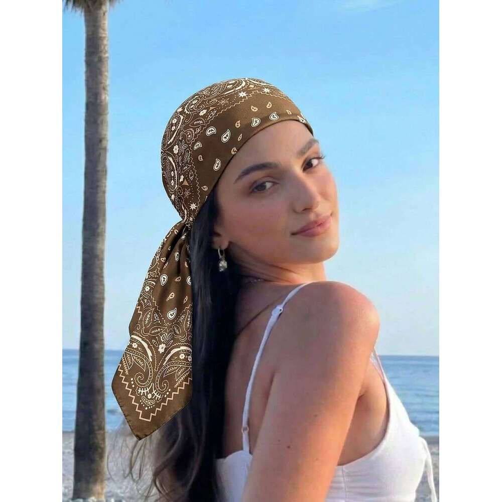 Fashion Paisley Print Silk Hairbands Scarf Women 2026 New Elagant Bandana Neck Kerchief Head Bands Foulard Female Scarfs 26Y06226 - view 6