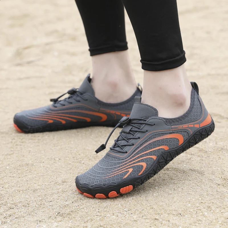 Grey Water Shoes Quick Dry NonSlip Aqua Lightweight Barefoot Beach Sneakers for Men And Women Swimming Surfing Hiking 260626 - view 5