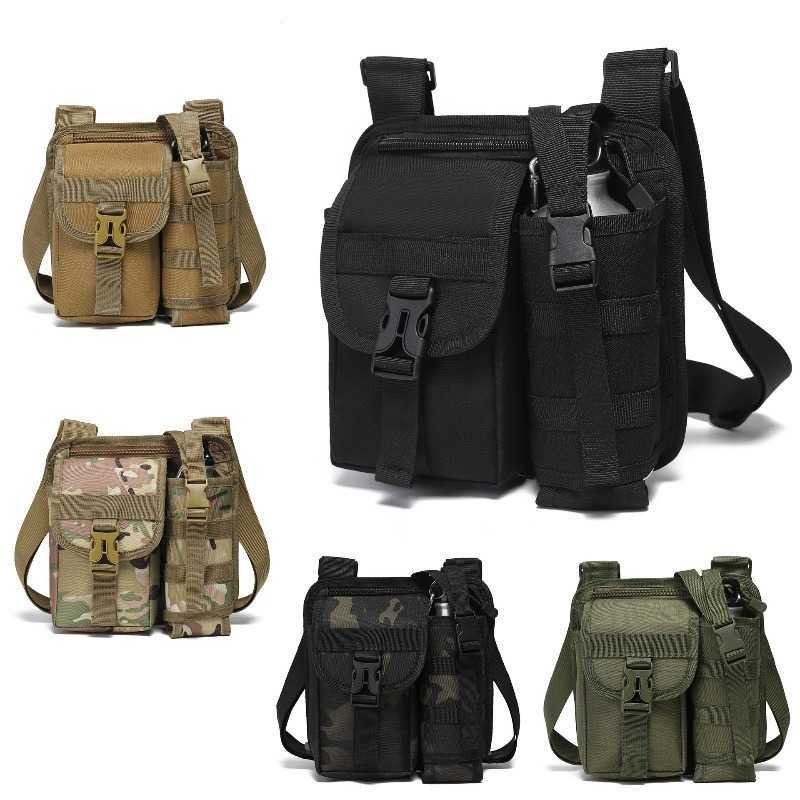 with Small Crossbody Multiple Bag Storage Pockets Tactical Sports Sling Bag Storage Tool Bag Trendy Water Bottle Bag M260626