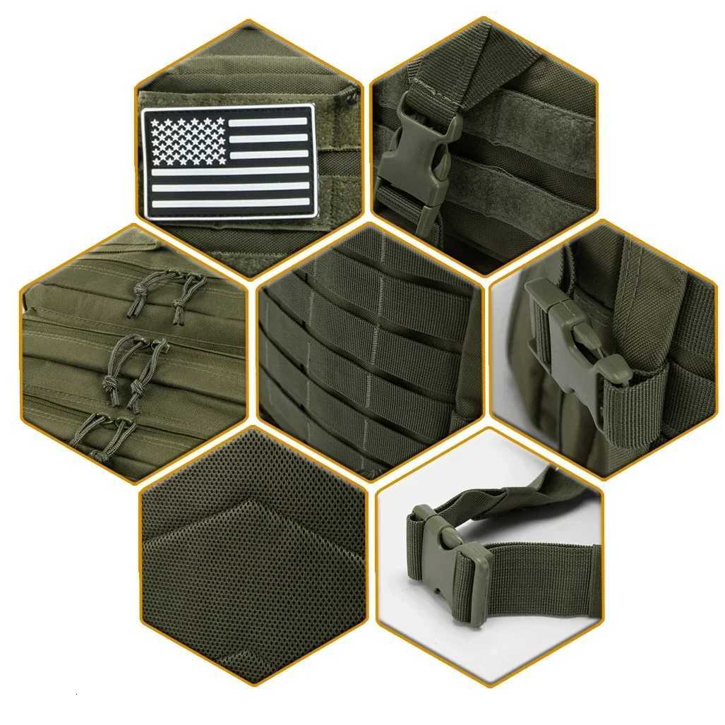 Tactical Backpack Large Capacity 45L Outdoor Rucksack 3 Day Fitness Hiking Bag Hiking Camping Gear Backpacks M260626 - view 7