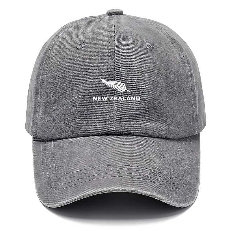 Travel for Unisex Outdoor Hat Dad Hat Adventure Vintage Washed Cotton Feather Streetwear Style New Zealand Theme Distressed M260626 - view 5