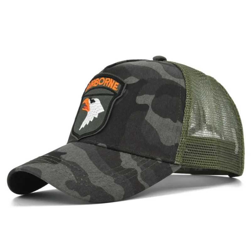 Cartoon baseball with Fashion eagle embroidery duckbill with mesh lining personalized Breathable Trucker sunhat M260626 - view 7