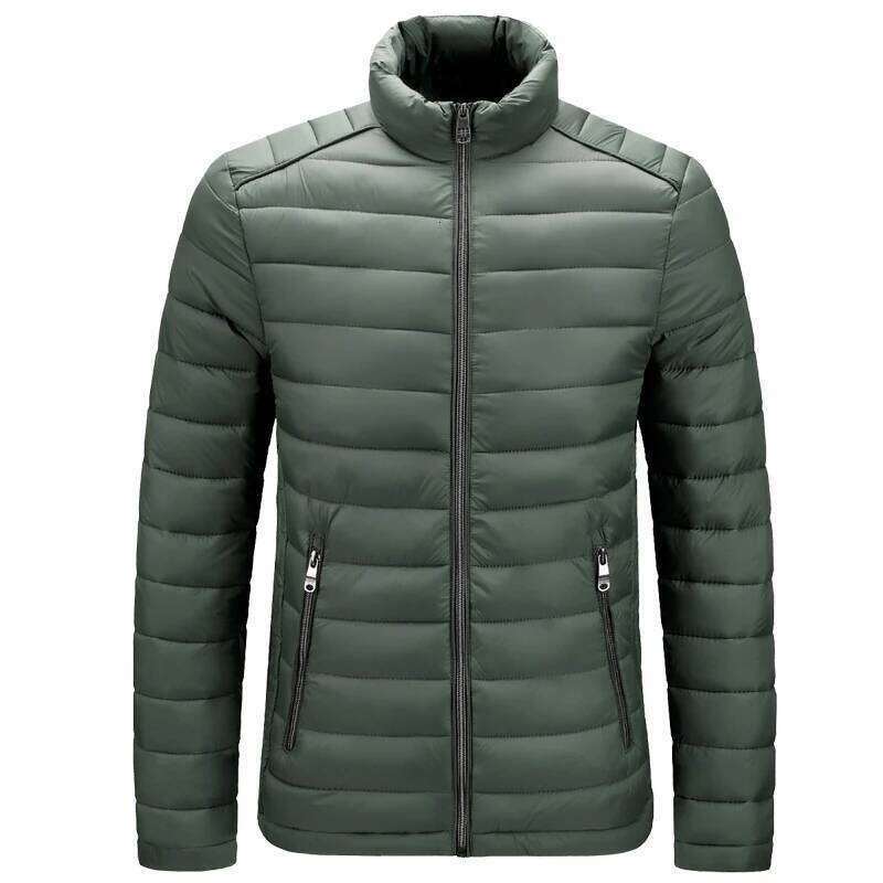 Mens Lightweight Puffer Jacket Hooded Insulated Thermal Puffy Winter Heated Running Travle Casual Cotton Outdoor Coat J260626 - view 7