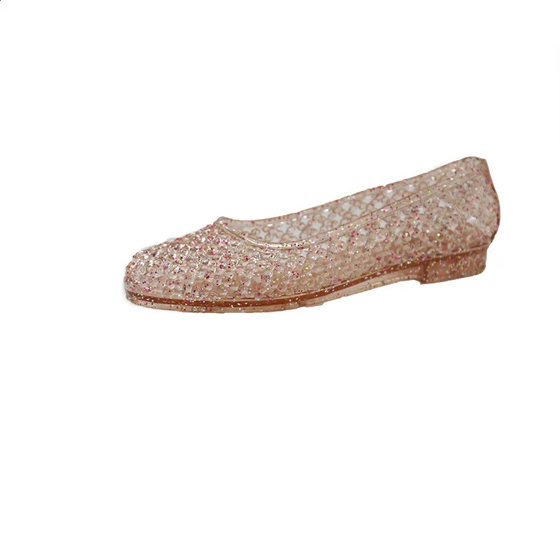 Summer Women Hollowout Sandals Crystal Jelly Slippers Lady Flat Beach Shoes Adult Home Bathroom Casual Outdoor Slipper 260626 - view 6