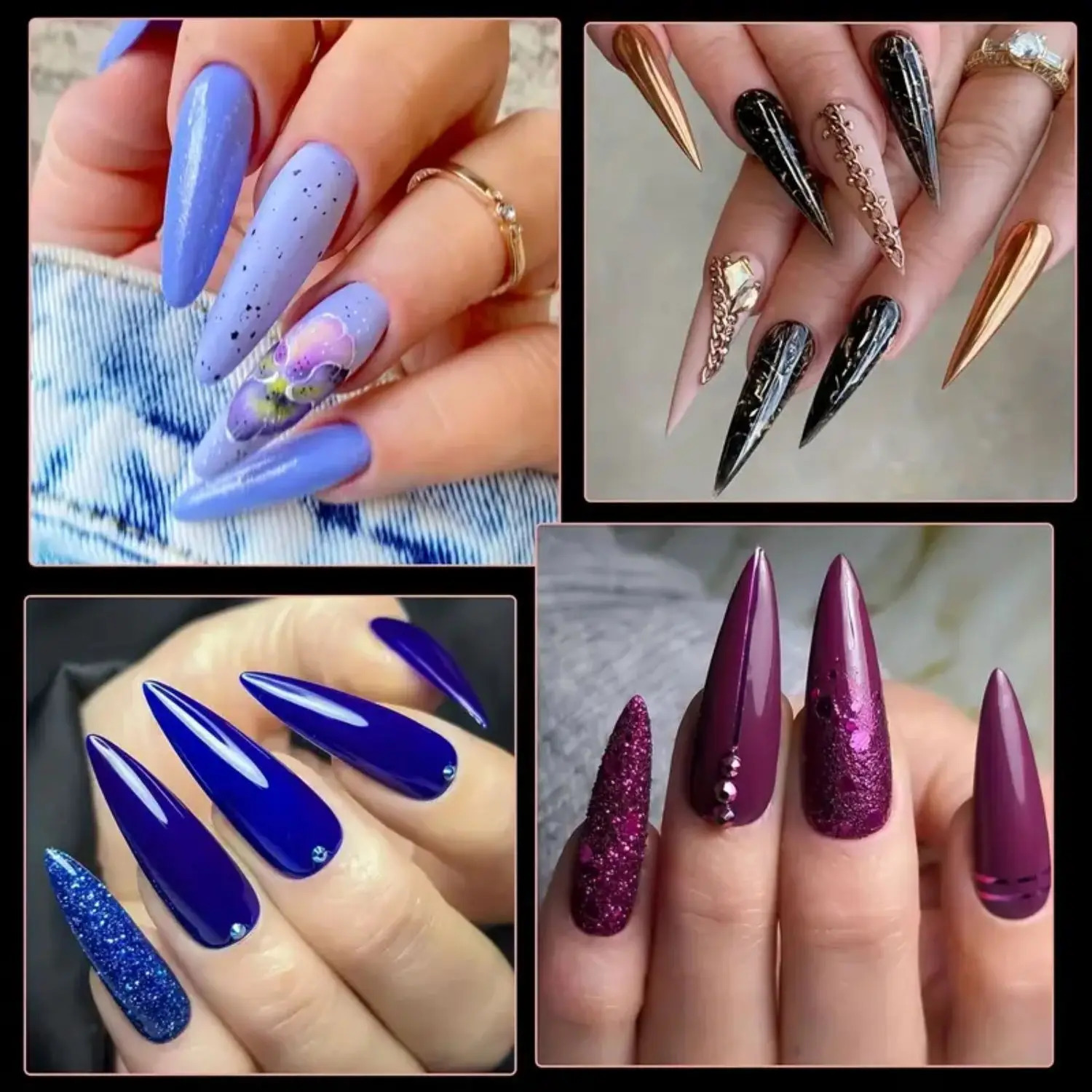 240Pcs XL Stiletto Nail Tips Clear Fake Nails Long Stiletto Nail Full Cover Artificial Fingernail Extension Tool 260626 - view 6