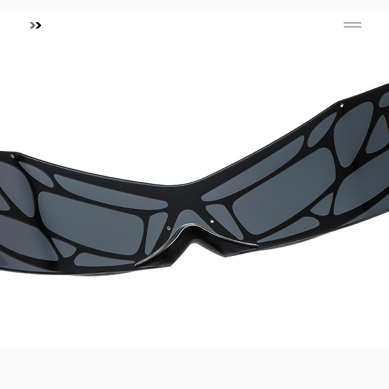 2026 Women's Designer Spicy Girl Hip Hop Punk Future Fashion Sunglasses European And American Festival Party Versatile Sunscreen Cross Border Sun - view 6