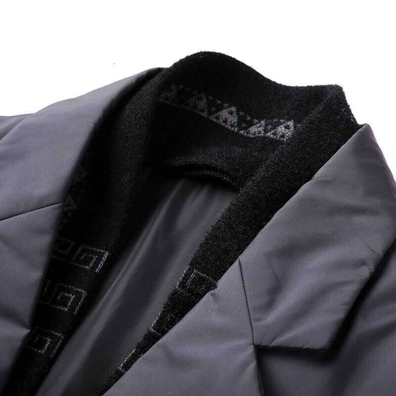 Men's Winter Fashion High-Quality Jacket 90% White Duck down Warm Coat with Removable Scarf Suit Collar M-4XL Sizes W260626 - view 3