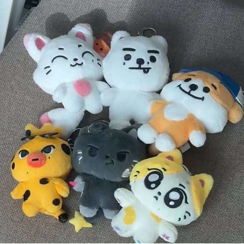 New 10cm JUNGWON Plush Pendant Kawaii JAKE HEESEUNG Jay Cos Animal Mini Stuffed Doll Keychain Toy For Fans Gifts 26Y0626