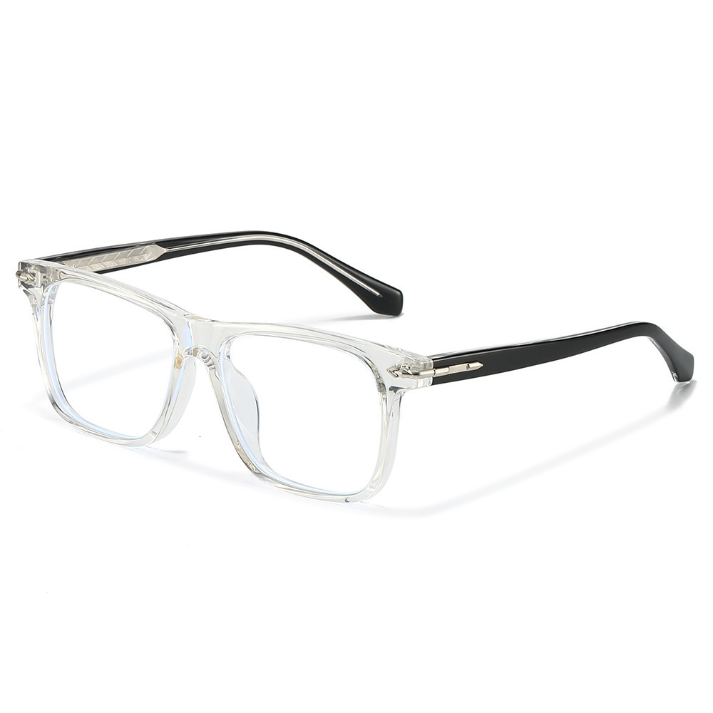 2026 Retro Artistic Square Frame Tr90 Eyeglass Frame, Simple And Stylish, Versatile, Blue Light Blocking, Unisex Eyeglasses - view 3