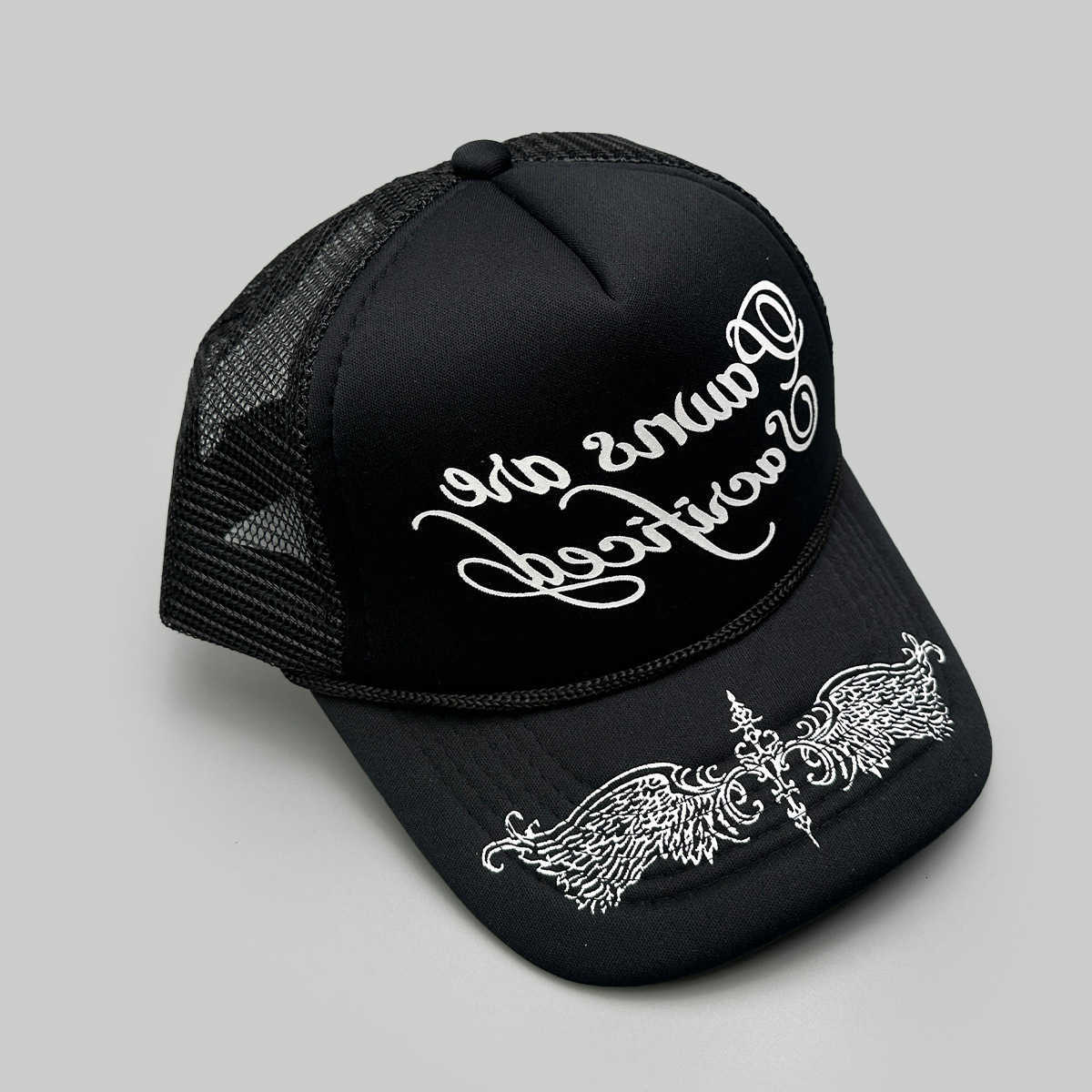 Unisex Personal Printed Letters New Wing Baseball Hats Hip Hop Breathable Color Block Sunshade Trucker Caps Mesh Versatile ins M260626