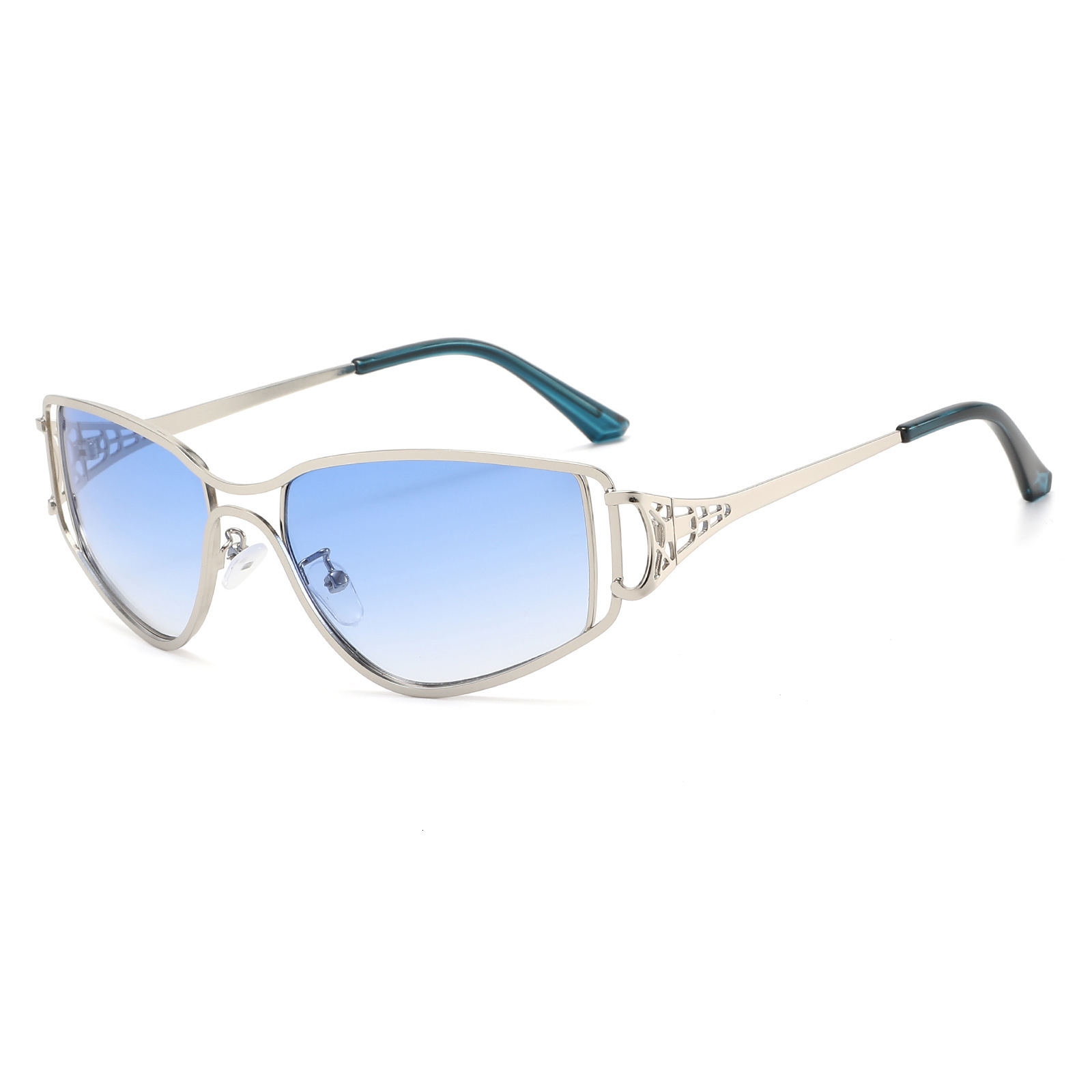20 New Personalized Hollow Double-Beam European American Fashion Trend High-End Men's And Women's Street Style Sunglasses - view 5