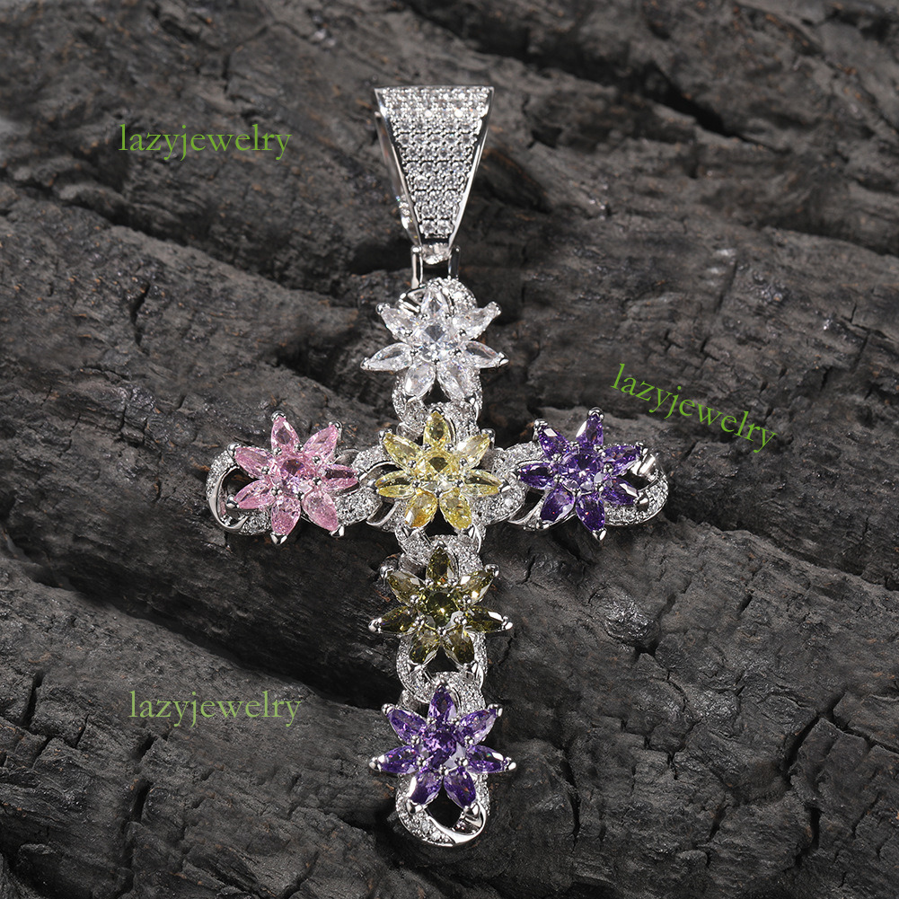 Hip hop new full diamond VVS Moissanite rock personality jazz guitar pendant men's fashion trend street feeling handsome daily wear - view 6