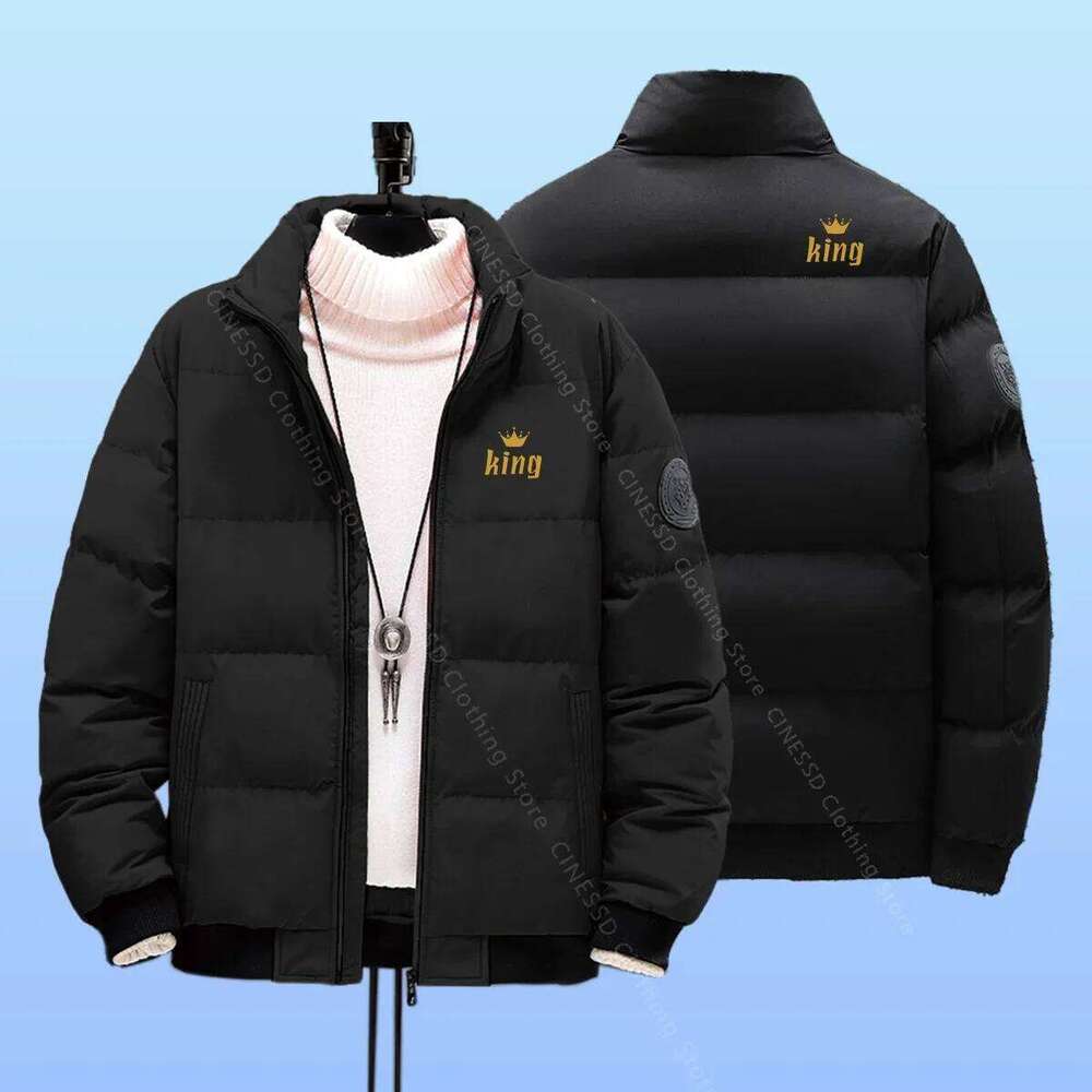 for Men Winter Down Coats 2026 New Stand Collar Padded Jackets Fashion Warm Man Lightweight Puffer Jacket W260626