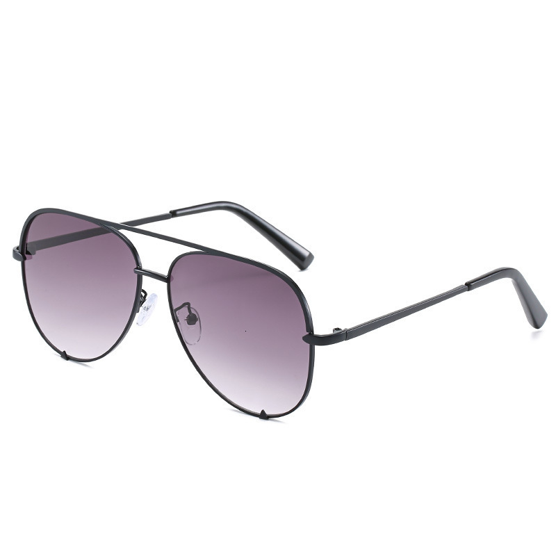 Hot-Selling Toad Mirror Trendy Metal Double-Beam Sunglasses For Men And Women, Driving Sunglasses, Street Style Versatile