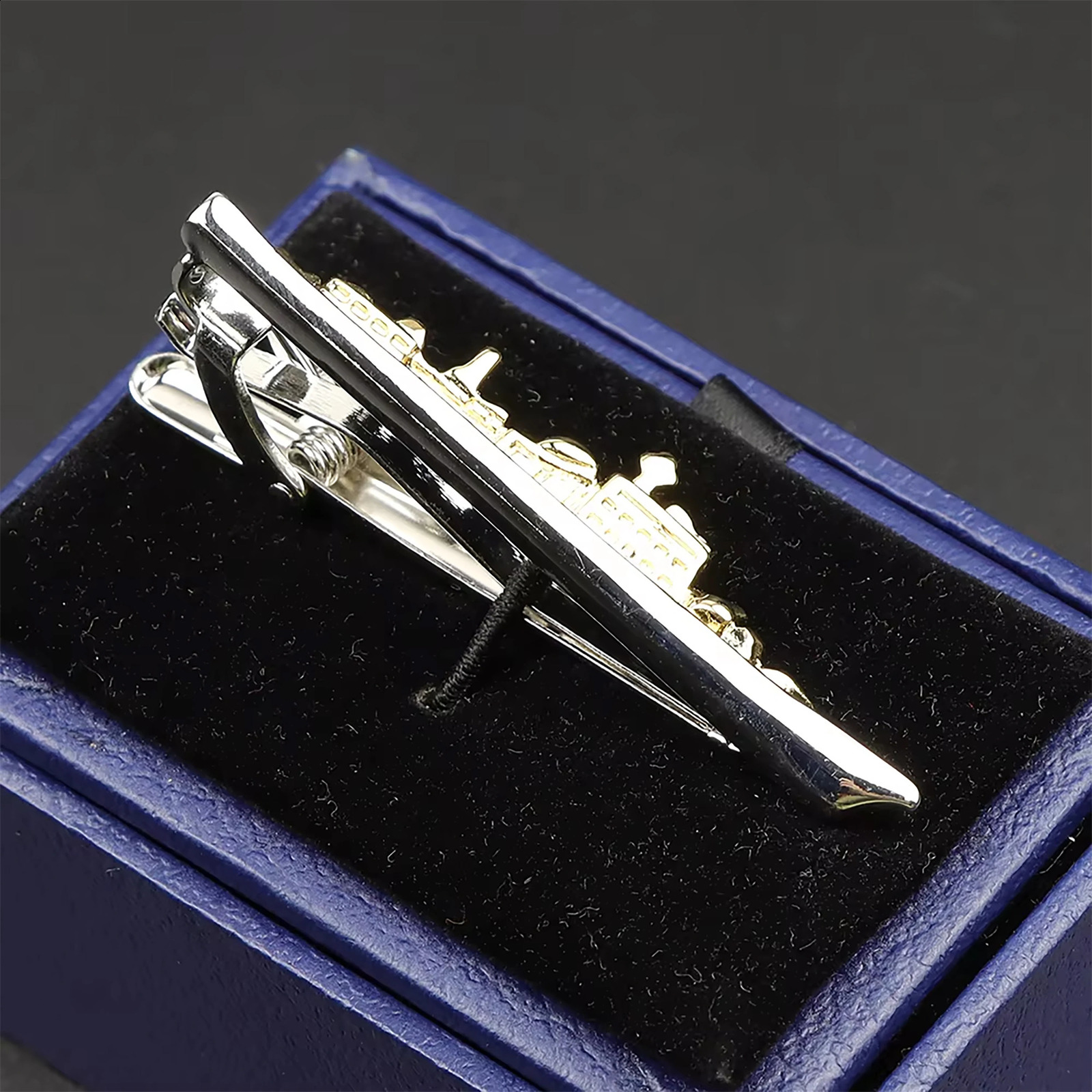High Quality Laser Engraving Tie Clip Black Golden Bullet Axe Sword Car Owl Leaf Pen Shape Simpel Chic Wedding Men Tie Gift 260626 - view 5