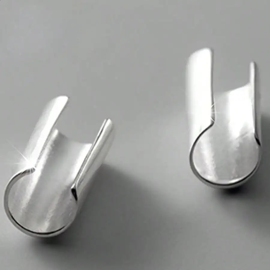 1pc Simple Long Tube Geometric Stainless Steel Ear Clip For Men Women Non Piercing Cuff Jewelry Fashion Daily Wear Style 260623 - view 8