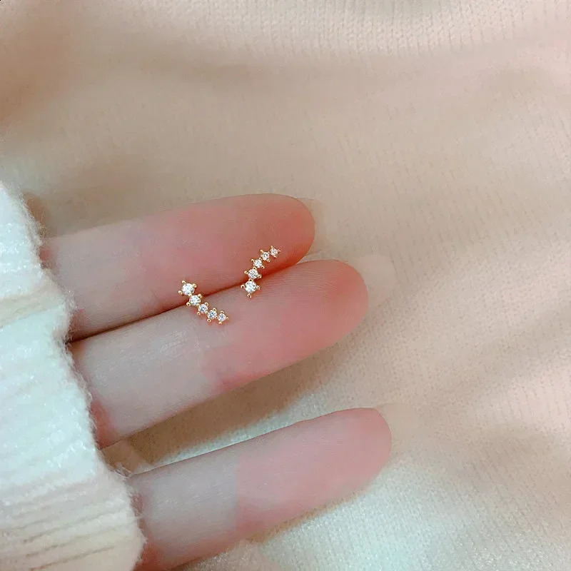 925 Silver Needle Zircon Earrings Hypoallergenic Fashion Ear Studs Female Pendant Tassel Pendant Earrings for Women Jewelry Gift 260626 - view 5