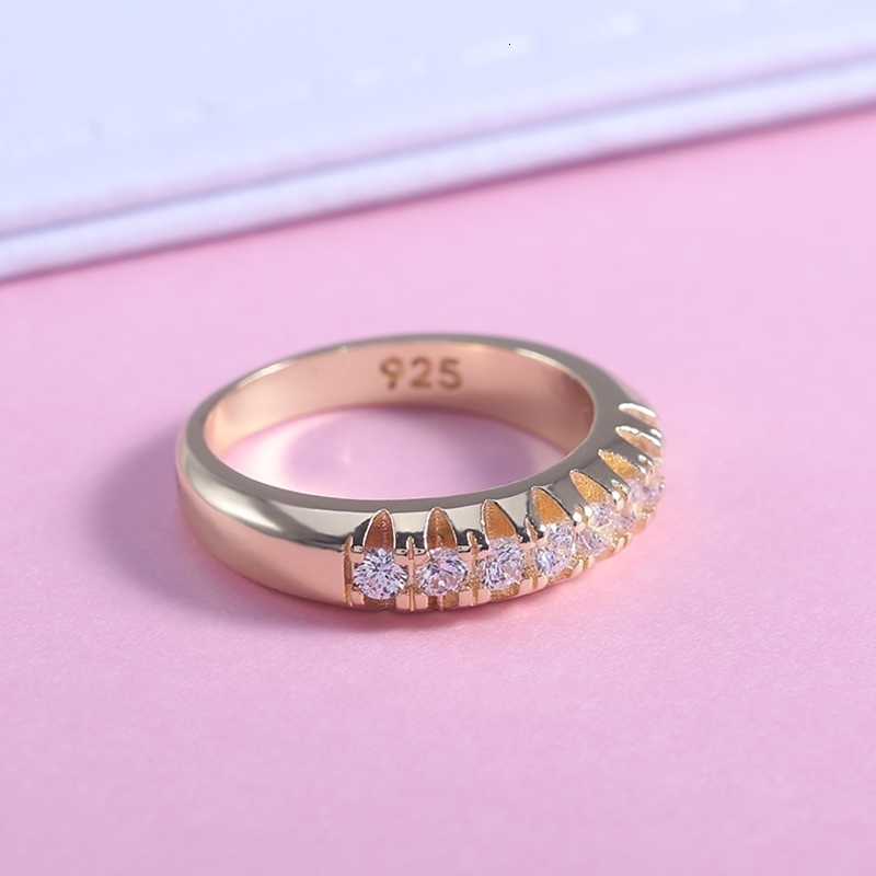 Huitan Golden Color Sproty Casual Style Women Accessories Ring With Tiny Cubic Zircon Stone Middle Finger Rings260603 - view 5