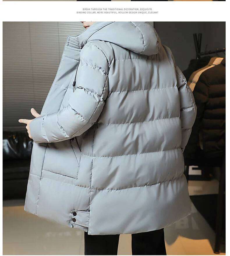 Winter Hooded Long Parkas Men Thick Jacket Coats Plus Size 8xl Casual Warm Padded Puffer Jackets Male Windbreak Outerwear J260626 - view 7